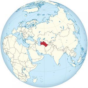 Ubicar Turkmenistán en el mapa