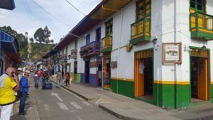 Casas verdes en Salento.