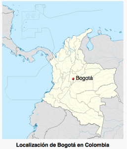 Ubicación de Bogotá en el mapa