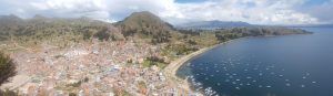 Panorámica de Copacabana en Bolivia